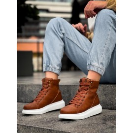 K&A Yüksek Taban Ayakkabı B-080 Taba