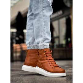 K&A Yüksek Taban Ayakkabı B-080 Taba