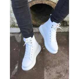 K&A Yüksek Taban Ayakkabı B-080 Beyaz