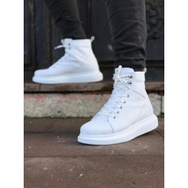 K&A Yüksek Taban Ayakkabı B-080 Beyaz