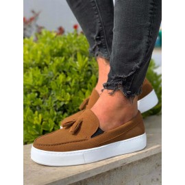 K&A Günlük Spor Klasik Ayakkabı 717 Taba Süet