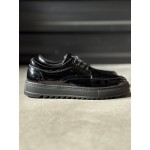 K&A Günlük Ayakkabı T12 Siyah Rugan (Siyah Taban)