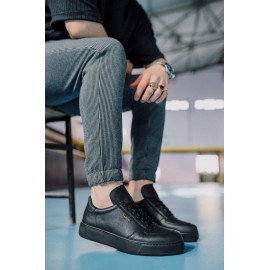 K&A Günlük Ayakkabı 666 Siyah (Siyah Taban)