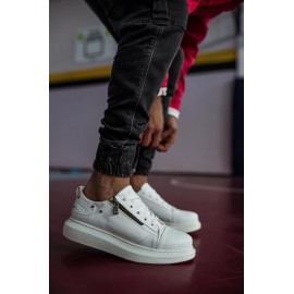 K&A Yüksek Taban Günlük Ayakkabı 555 Beyaz