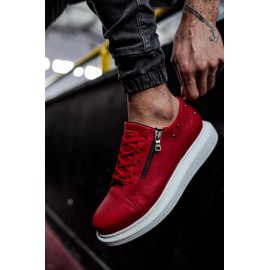 K&A Yüksek Taban Günlük Ayakkabı 555 Kırmızı