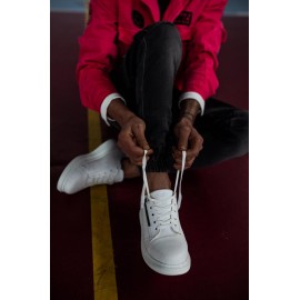 K&A Yüksek Taban Günlük Ayakkabı 555 Beyaz