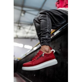 K&A Yüksek Taban Günlük Ayakkabı 555 Kırmızı