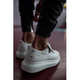 K&A Yüksek Taban Günlük Ayakkabı 555 Beyaz
