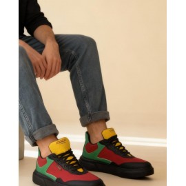 K&A Günlük Ayakkabı R10 Kırmızı Yeşil Sarı