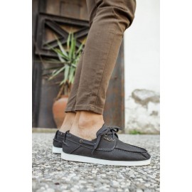 K&A Mevsimlik Keten Ayakkabı 008 Gri