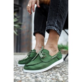 K&A Mevsimlik Keten Ayakkabı 008 Yeşil