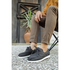 K&A Mevsimlik Keten Ayakkabı 008 Gri