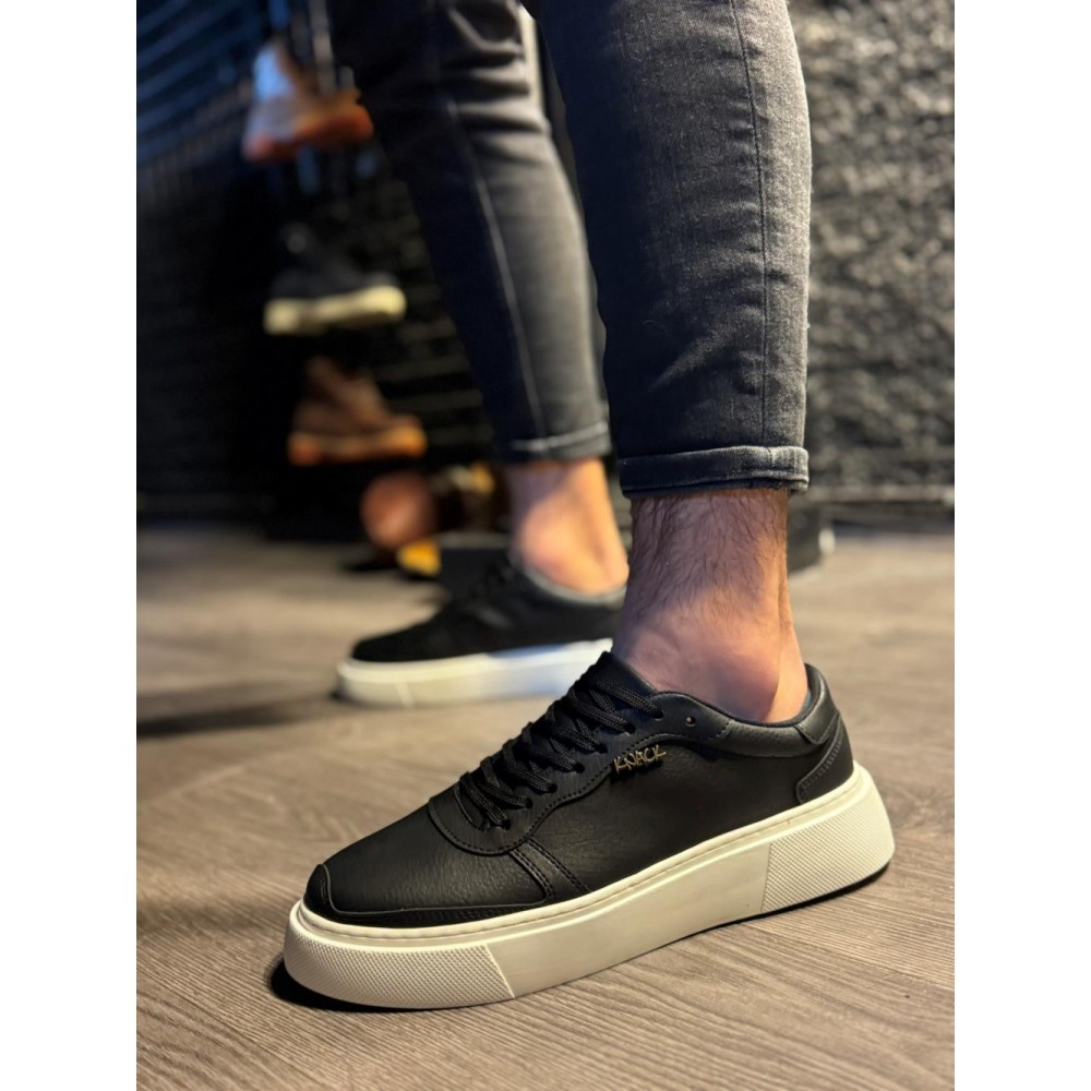 K&A Günlük Ayakkabı 222 Siyah (Beyaz Taban)