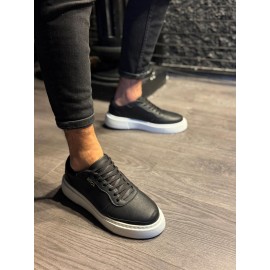 K&A Günlük Ayakkabı 222 Siyah (Beyaz Taban)