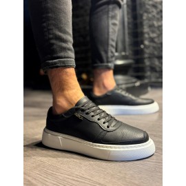 K&A Günlük Ayakkabı 222 Siyah (Beyaz Taban)
