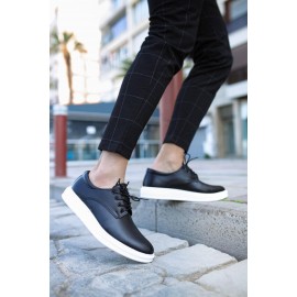 K&A Klasik Erkek Ayakkabı 001 Siyah (Beyaz Taban)