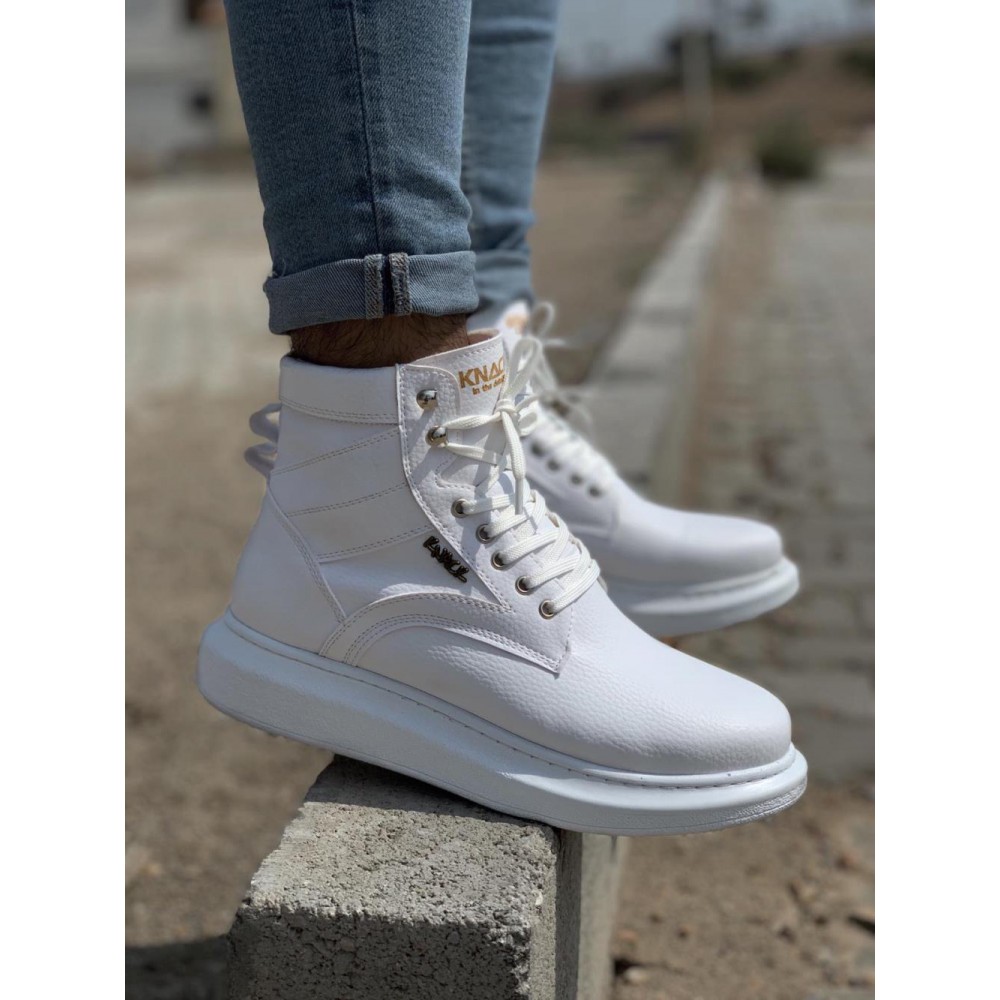 K&A Yüksek Taban Ayakkabı B-404 Beyaz