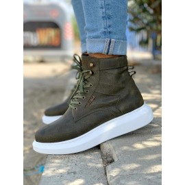 K&A Yüksek Taban Ayakkabı B-404 Haki