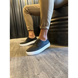 K&A Günlük Ayakkabı 077 Siyah (Beyaz Taban)