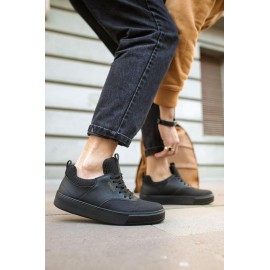 K&A Günlük Ayakkabı 056 Siyah (Siyah Taban)