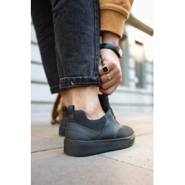 K&A Günlük Ayakkabı 056 Siyah (Siyah Taban)