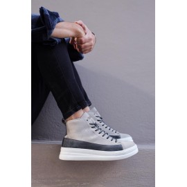 K&A Yüksek Taban Ayakkabı C-030 Taş