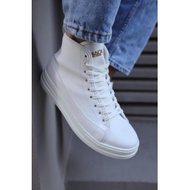 K&A Yüksek Taban Ayakkabı C-030 Beyaz