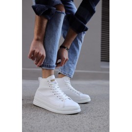 K&A Yüksek Taban Ayakkabı C-030 Beyaz