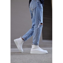 K&A Yüksek Taban Ayakkabı C-030 Beyaz