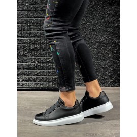 K&A Sneakers Ayakkabı 888 Siyah (Beyaz Taban)