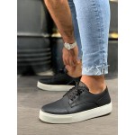 K&A Günlük Ayakkabı 050 Siyah (Beyaz Taban)