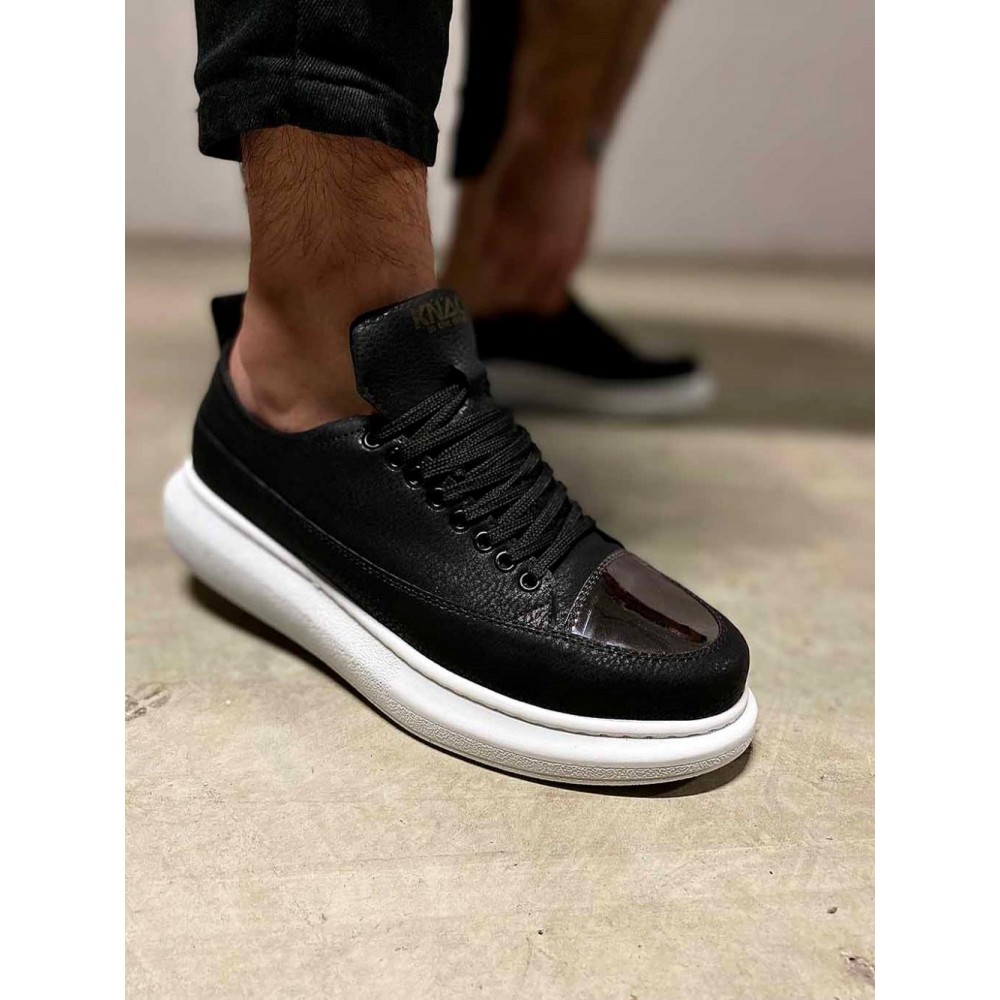 K&A Sneakers Ayakkabı 813 Siyah (Beyaz Taban)