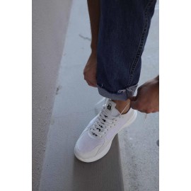 K&A Sneakers Ayakkabı 065 Beyaz Süet