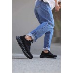 K&A Sneakers Ayakkabı 065 Siyah Süet (Siyah Taban)