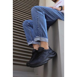K&A Sneakers Ayakkabı 065 Siyah (Siyah Taban)