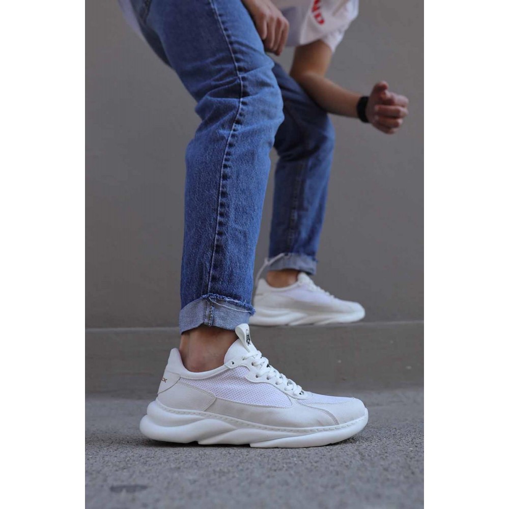 K&A Sneakers Ayakkabı 065 Beyaz Süet