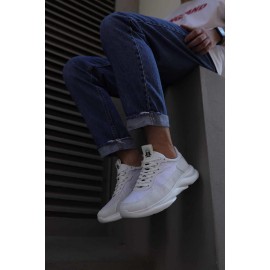 K&A Sneakers Ayakkabı 065 Beyaz Süet